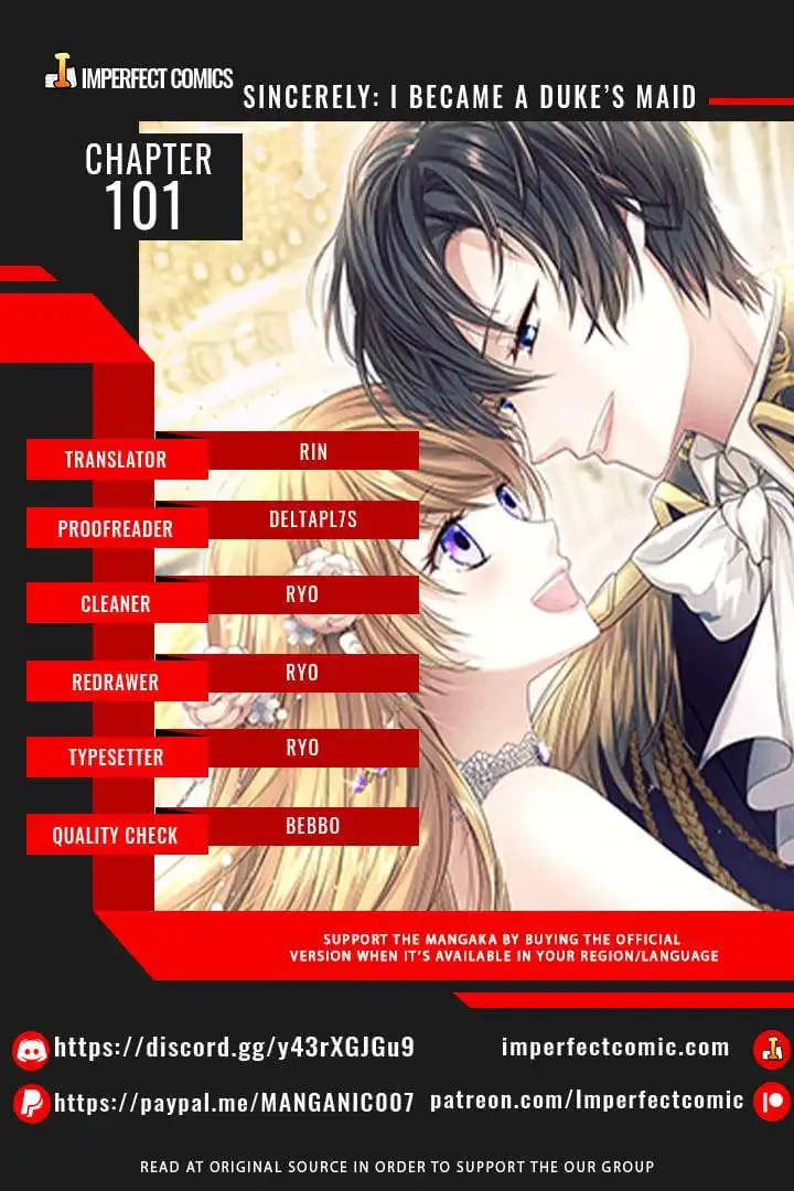 Sincerely: I Became a Duke's Maid Chapter 101 1